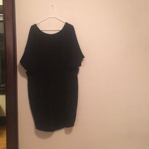 Asos Curve black dress size 22 with front slit